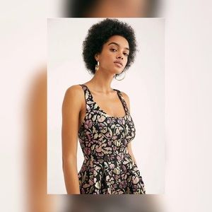 Free People Sparkle Deluxe Mini Dress Black S New